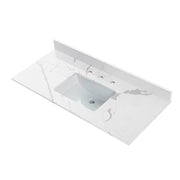 WOODBRIDGE 49"x22" Vanity Top with Single Under Mount Rectangle Bowl, FBVT4922-4
