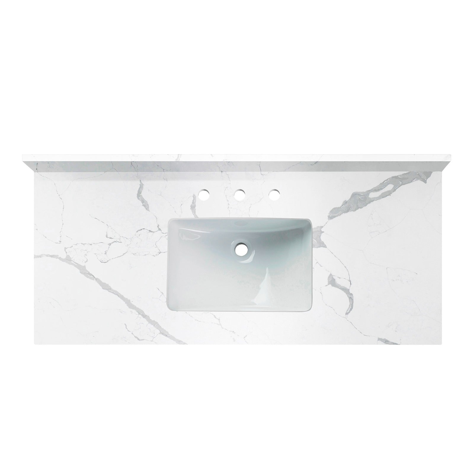 WOODBRIDGE 49"x22" Vanity Top with Single Under Mount Rectangle Bowl, FBVT4922-4