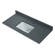WOODBRIDGE 49"x22" Vanity Top with Single Under Mount Rectangle Bowl, DGVT4922-8