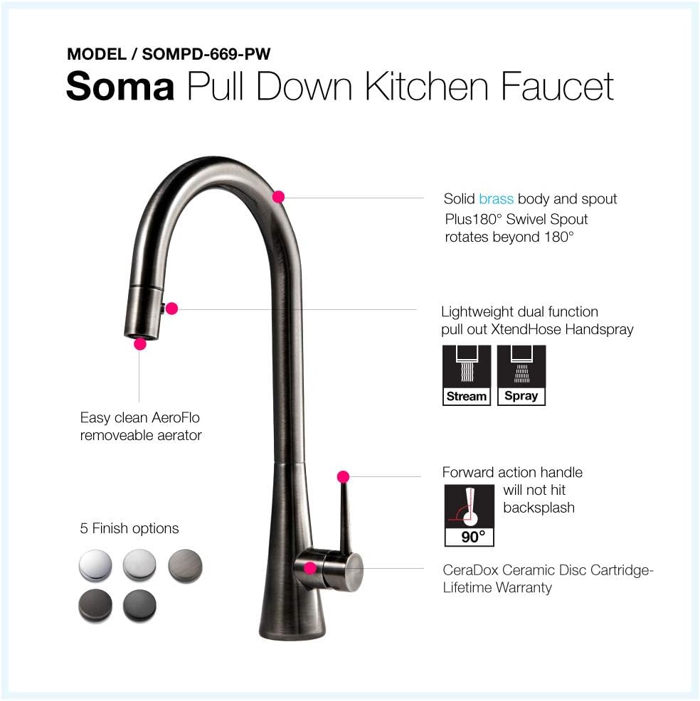 Soma Pull Down Kitchen Faucet