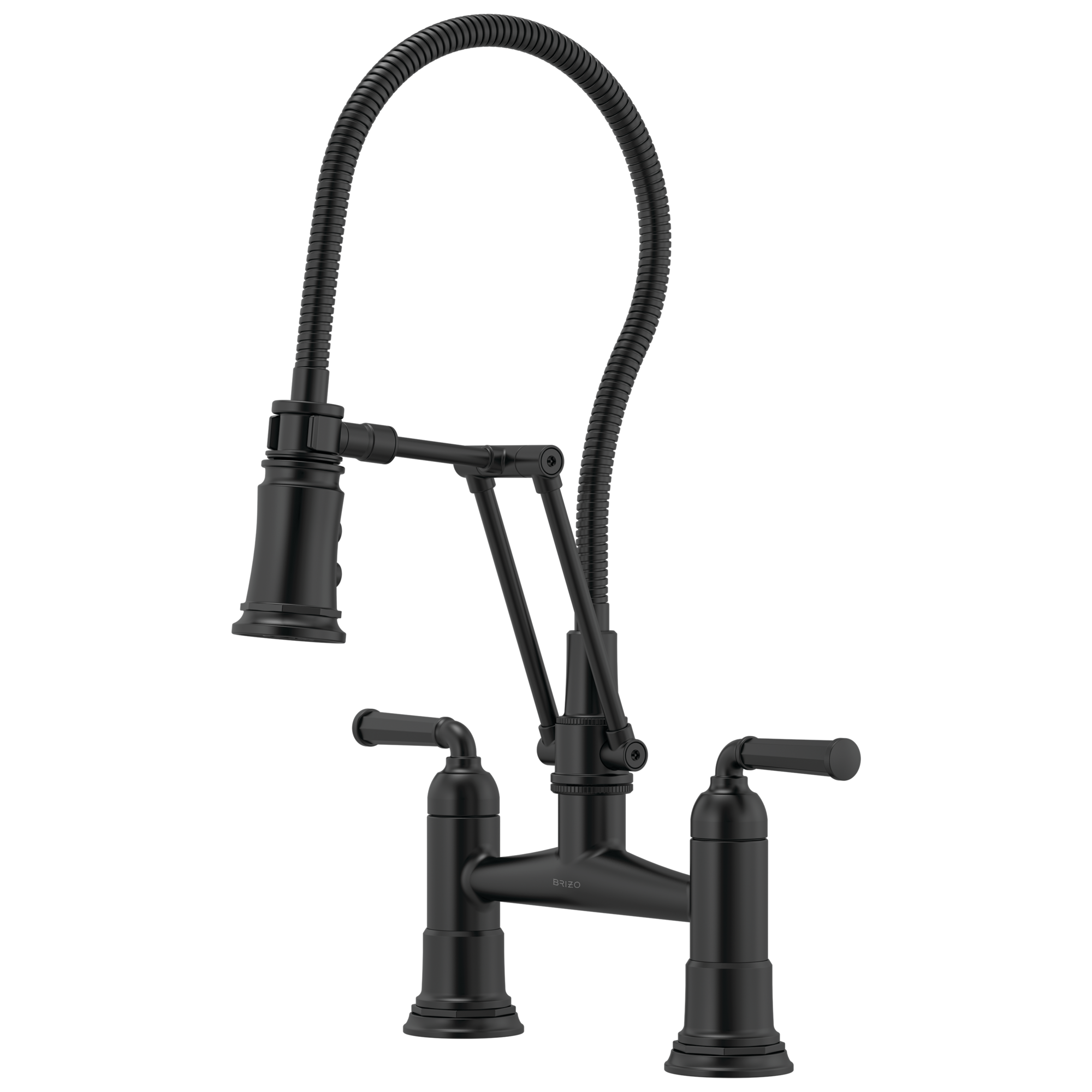 Brizo Rook® Articulating Bridge Faucet with Finished Hose
