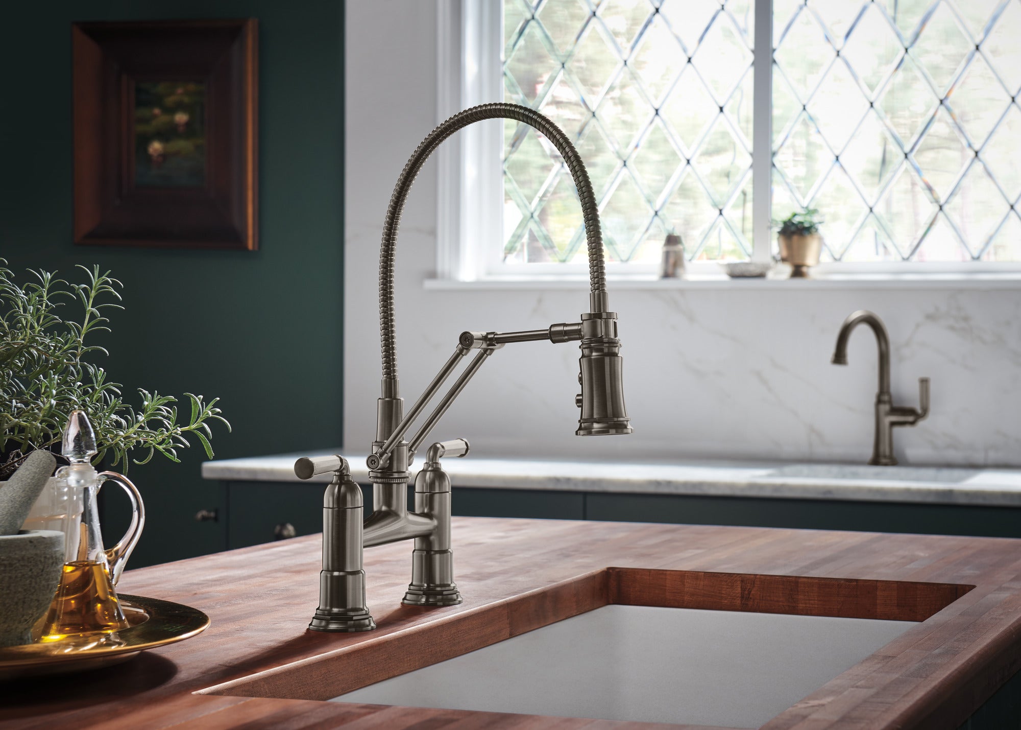 Brizo Rook® Articulating Bridge Faucet