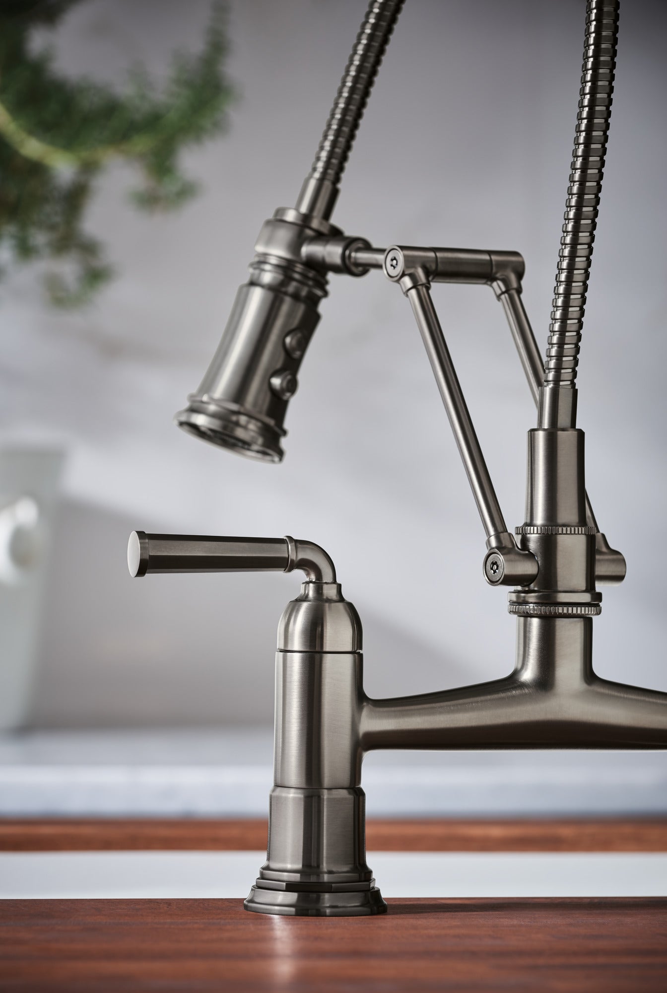 Brizo Rook® Articulating Bridge Faucet
