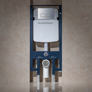 WOODBRIDGE In-Wall 0.8 GPF/1.60 GPF Dual Flus Toilet Tank Carrier System for 2 x 4 stud installation, WHTA001