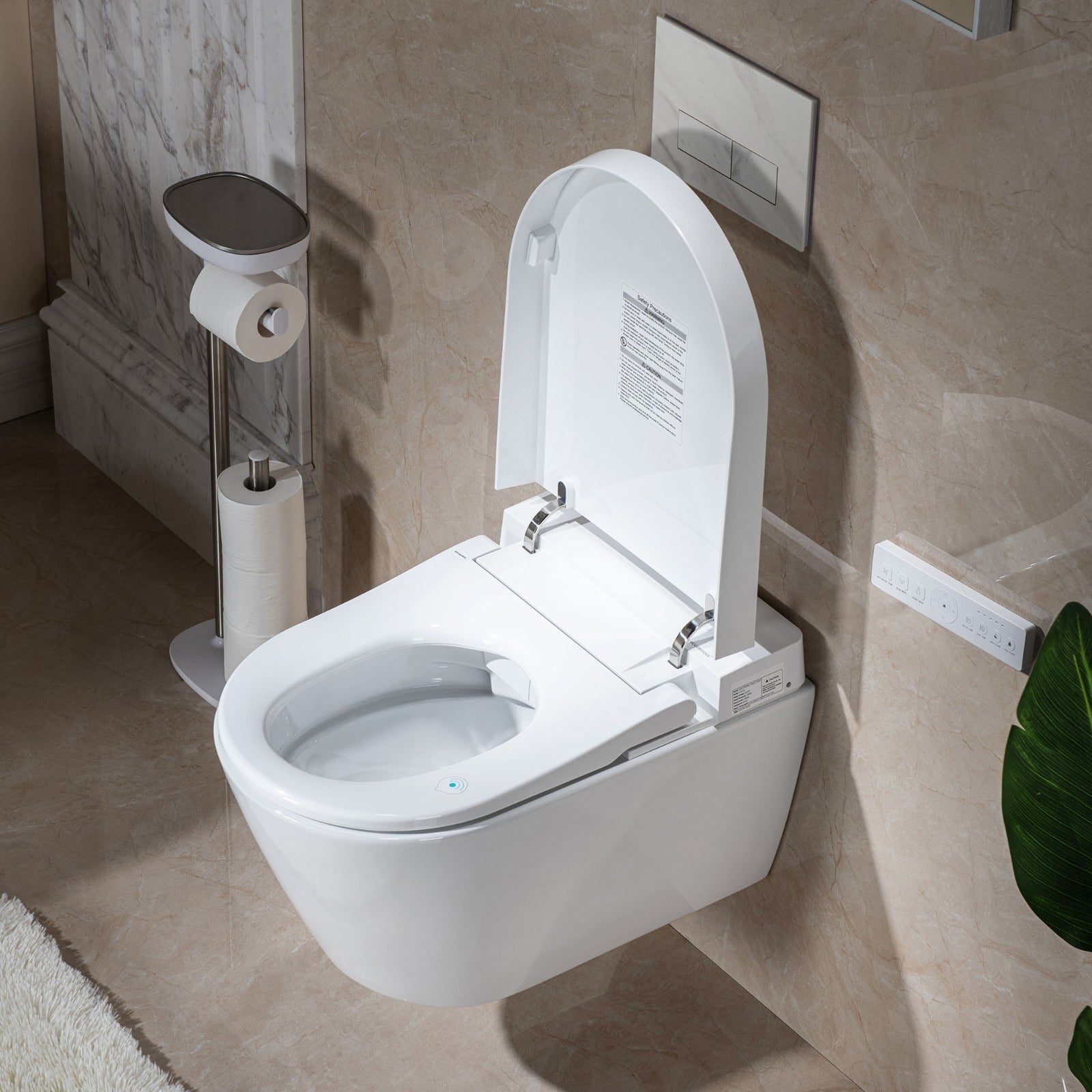 WOODBRIDGE Intelligent Wall-Hung Smart Bidet Toilet Package – LT611_SWHT611_FP611-WH