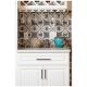 Hardware Resources 3" Center-to-Center Satin Nickel Square Stanton Cabinet Bar Pull