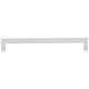 Hardware Resources 3" Center-to-Center Satin Nickel Square Stanton Cabinet Bar Pull