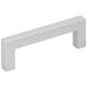 Hardware Resources 3" Center-to-Center Satin Nickel Square Stanton Cabinet Bar Pull