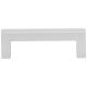 Hardware Resources 3" Center-to-Center Satin Nickel Square Stanton Cabinet Bar Pull