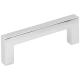 Hardware Resources 3" Center-to-Center Satin Nickel Square Stanton Cabinet Bar Pull