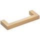 Hardware Resources 3" Center-to-Center Satin Nickel Square Stanton Cabinet Bar Pull