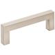 Hardware Resources 3" Center-to-Center Satin Nickel Square Stanton Cabinet Bar Pull