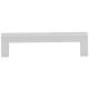 Hardware Resources 3" Center-to-Center Satin Nickel Square Stanton Cabinet Bar Pull