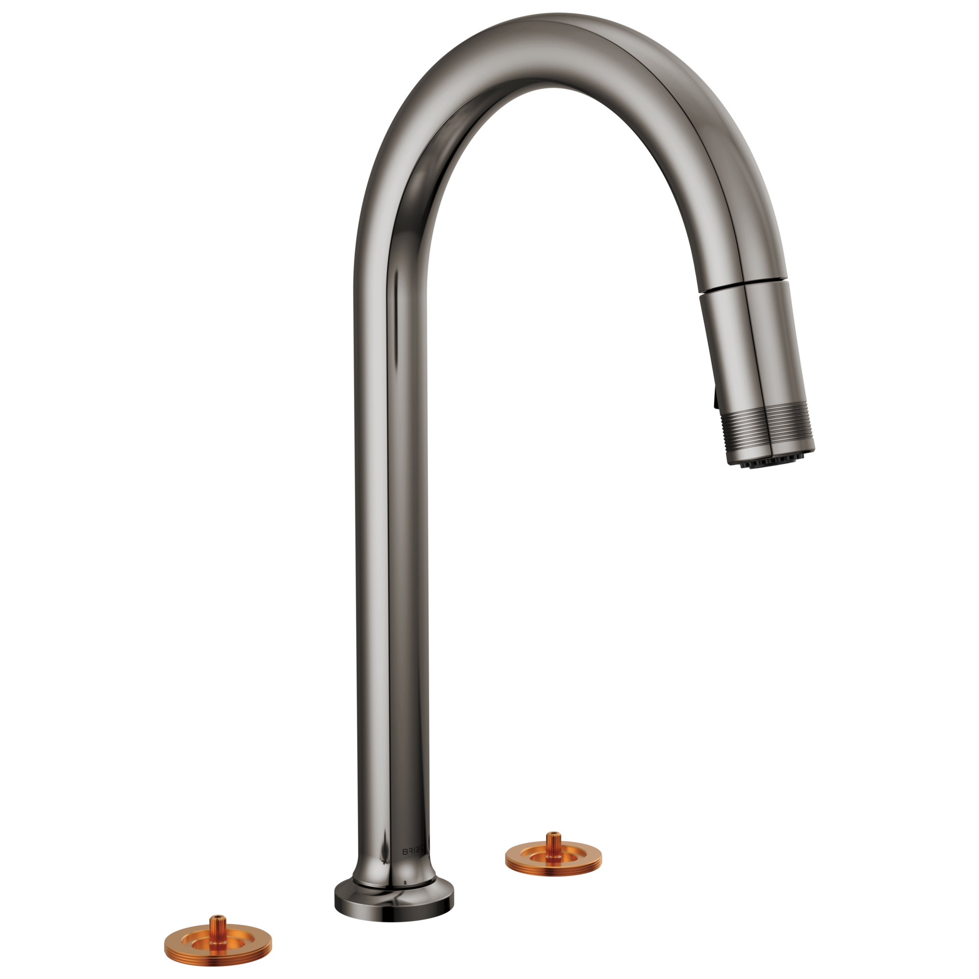 Brizo Kintsu® Widespread Pull-Down Faucet with Arc Spout - Less Handles