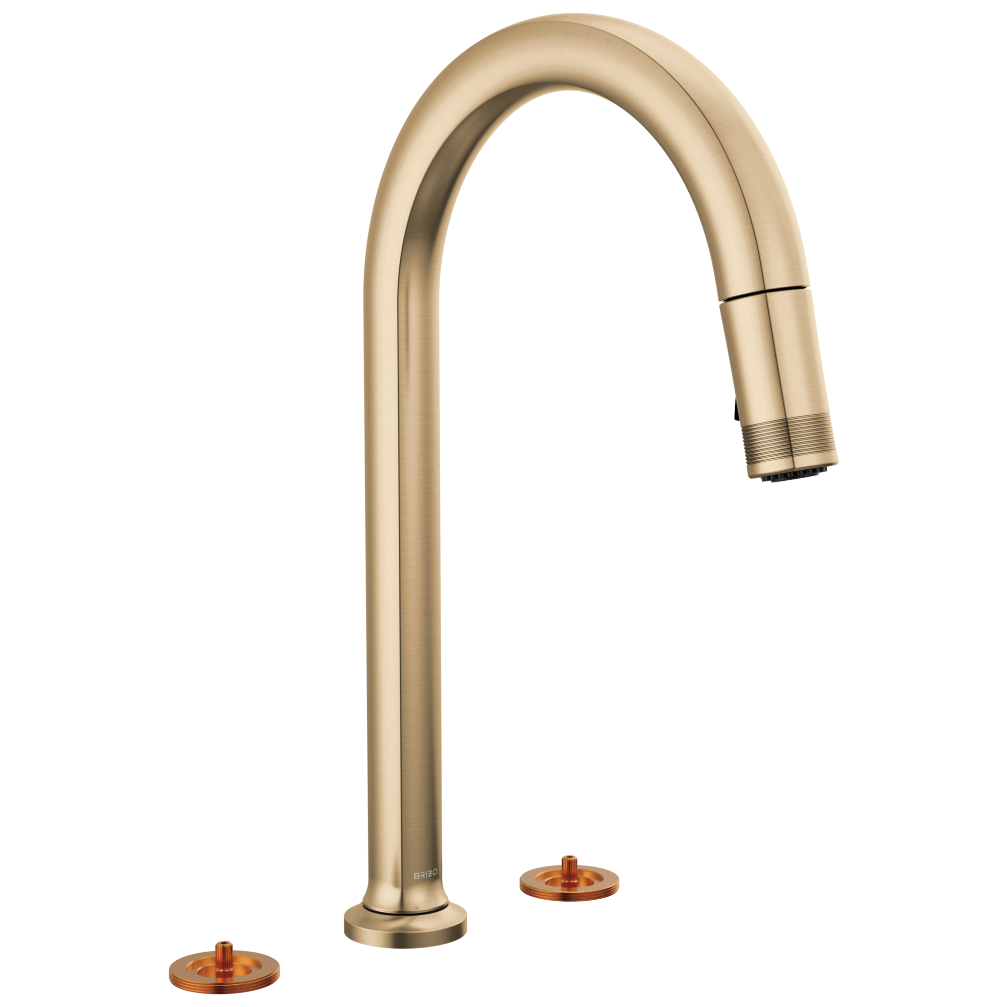 Brizo Kintsu® Widespread Pull-Down Faucet with Arc Spout - Less Handles