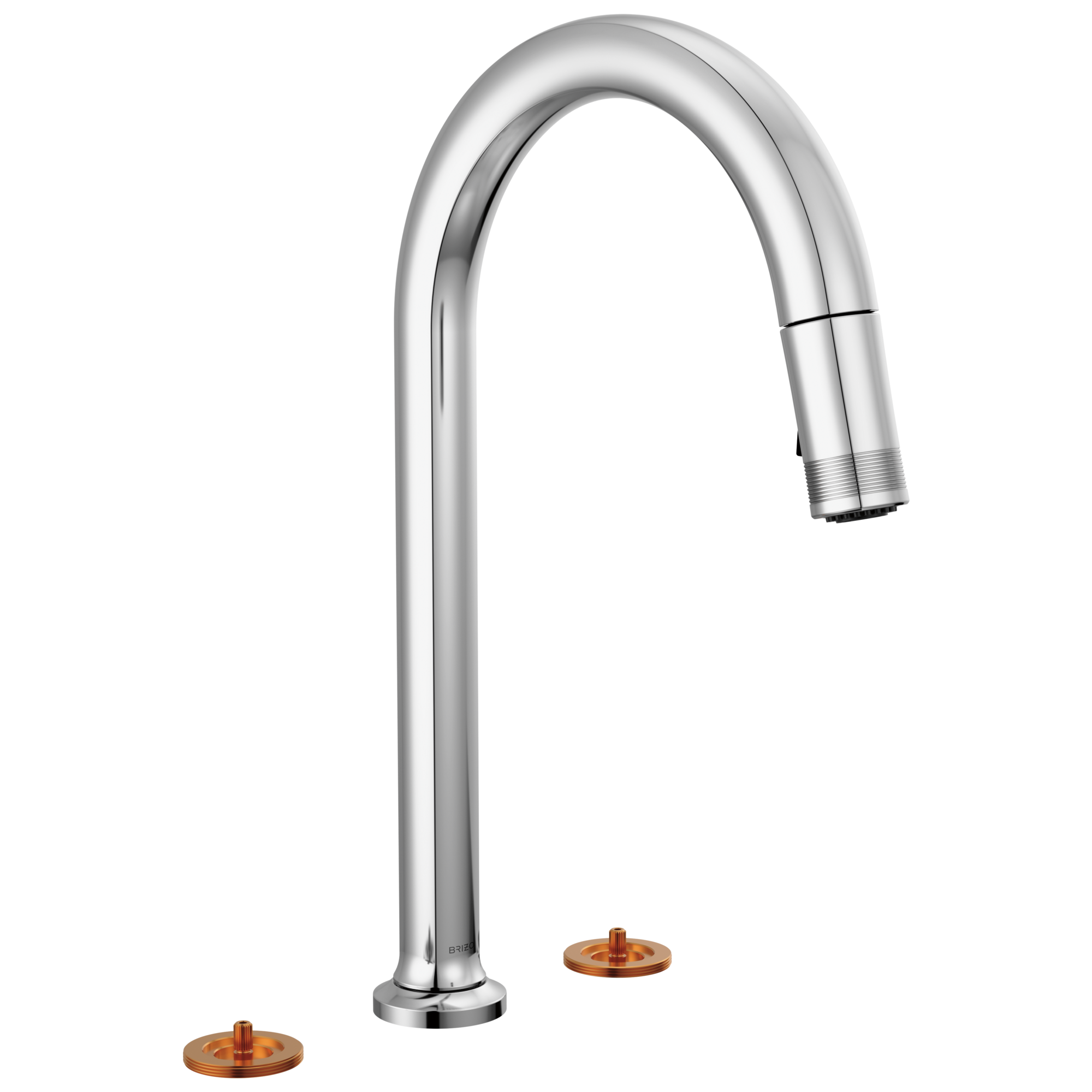 Brizo Kintsu® Widespread Pull-Down Faucet with Arc Spout - Less Handles