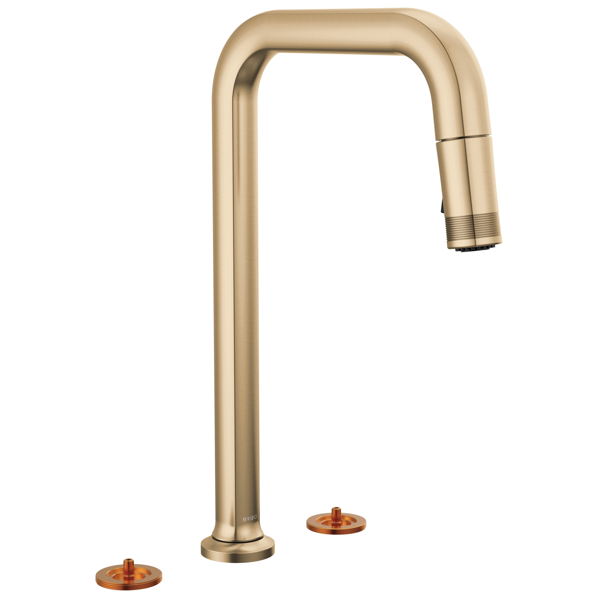 Brizo Kintsu® Widespread Pull-Down Faucet with Square Spout - Less Handles