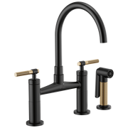 Brizo Litze® Bridge Faucet with Arc Spout and Knurled Handle