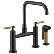 Brizo Litze® Bridge Faucet with Square Spout and Knurled Handle