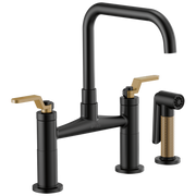 Brizo Litze® Bridge Faucet with Square Spout and Industrial Handle