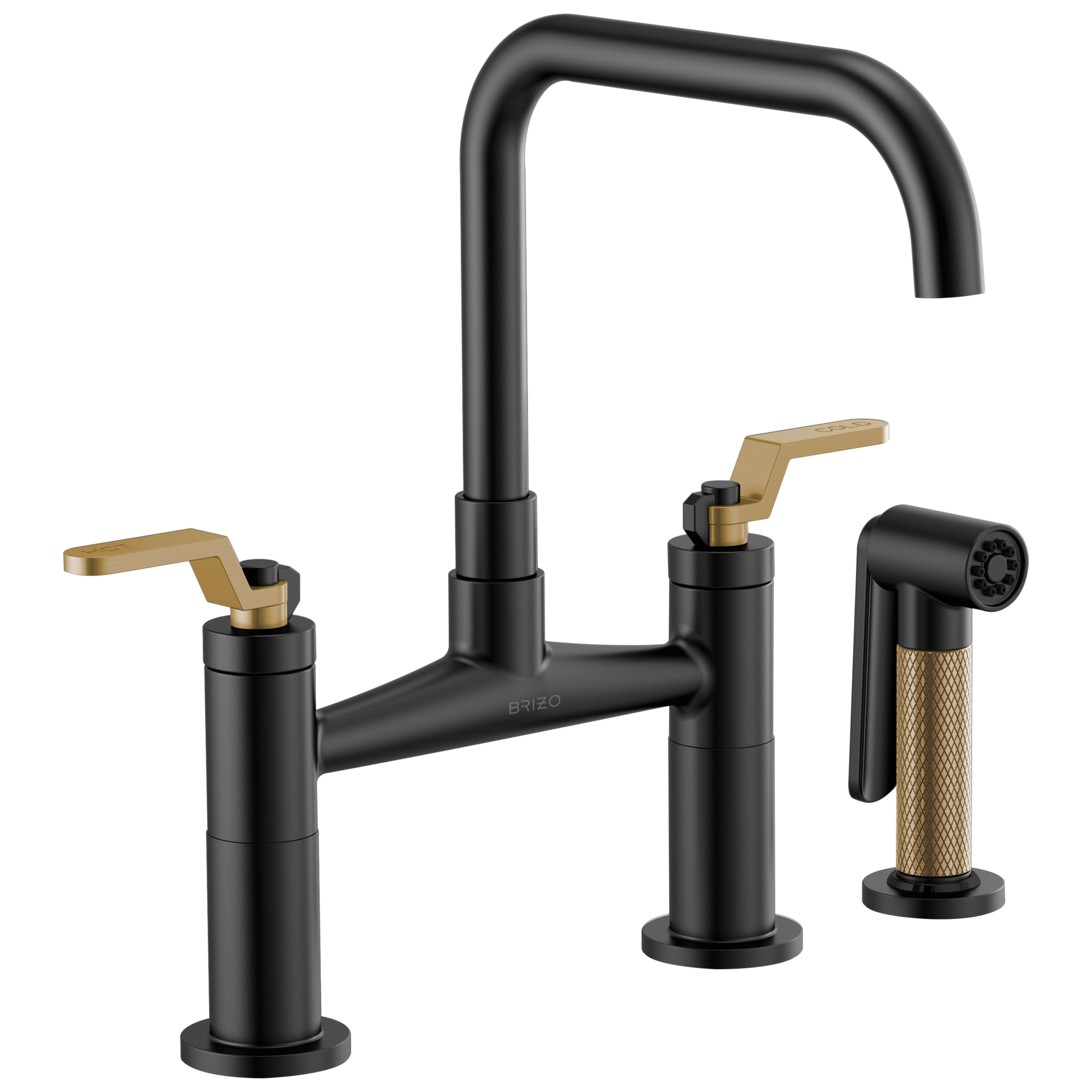 Brizo Litze® Bridge Faucet with Square Spout and Industrial Handle