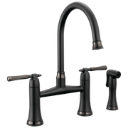 Brizo The Tulham™ Kitchen Collection by Brizo® Bridge Kitchen Faucet with Side Spray