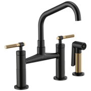 Brizo Litze® Bridge Faucet with Angled Spout and Knurled Handle