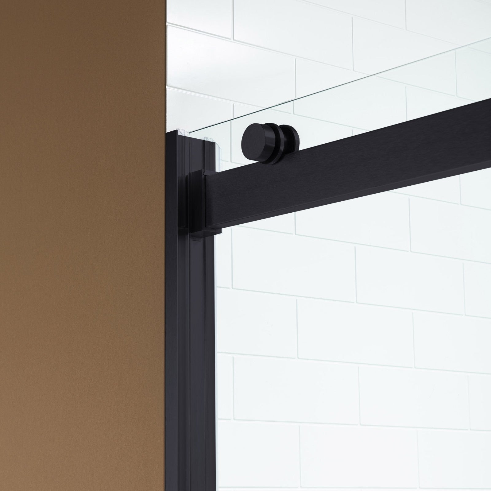 WOODBRIDGE Frameless Bathtub Shower Doors 56-60" Width x 62"Height with 5/16"(8mm) Clear Tempered Glass, 2 Ways Opening & Double Sliding