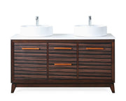 Chans Furniture TB-9466-V63 63" Tennant Brand Arturas double sinks Sink bathroom vanity - TB-9466-V63