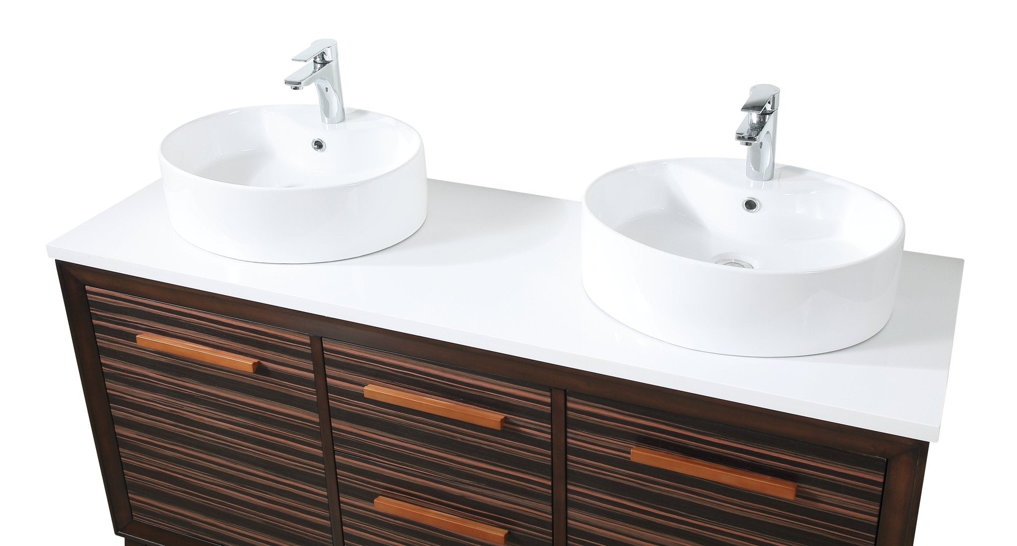 Chans Furniture TB-9466-V63 63" Tennant Brand Arturas double sinks Sink bathroom vanity - TB-9466-V63
