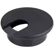 Hardware Resources 2-Piece Black Plastic Wire Grommet for 1-7/8" Hole - Hardware Resources 63000