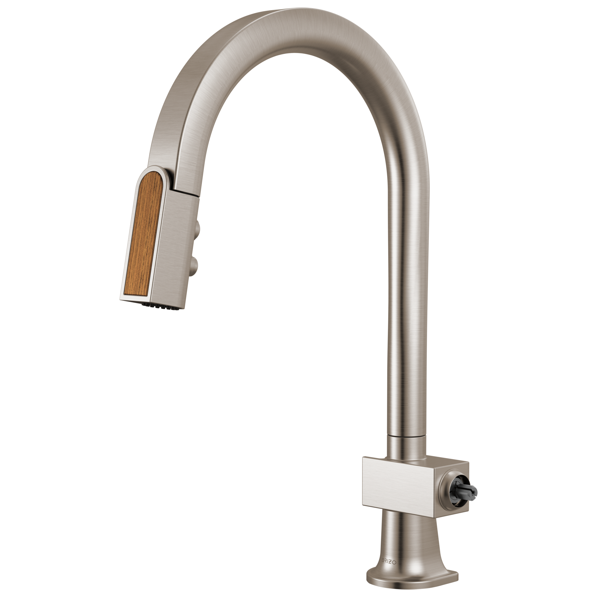 Brizo Frank Lloyd Wright® Pull-Down Kitchen Faucet with Arc Spout and Wood Wand - Less Handle