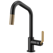Brizo Litze® Pull-Down Faucet with Angled Spout and Industrial Handle