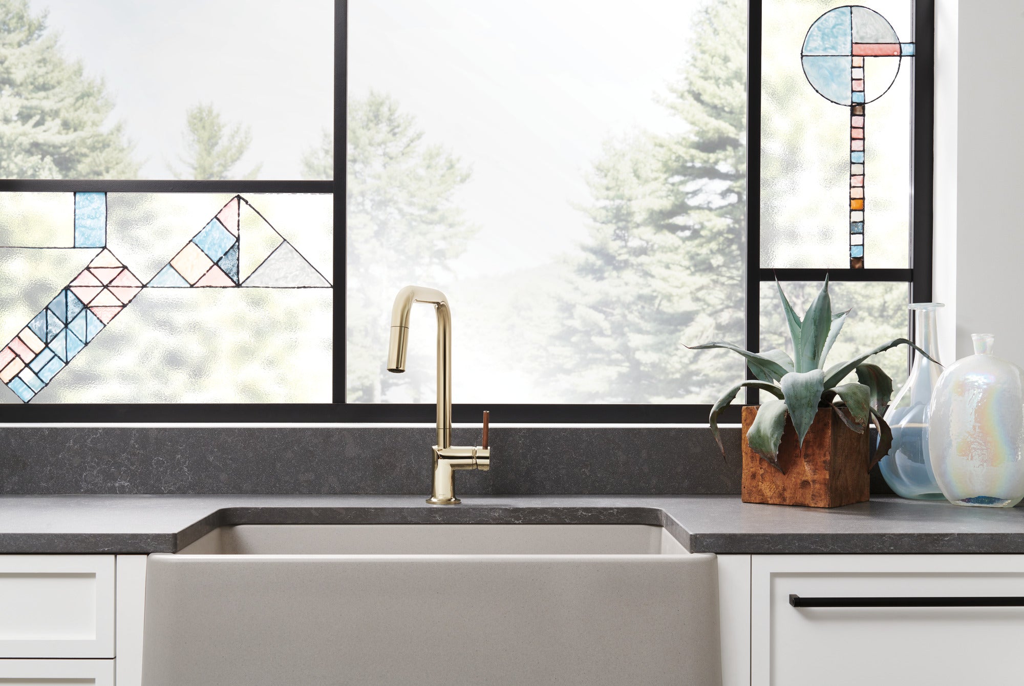 Brizo Odin® Pull-Down Faucet with Square Spout - Less Handle