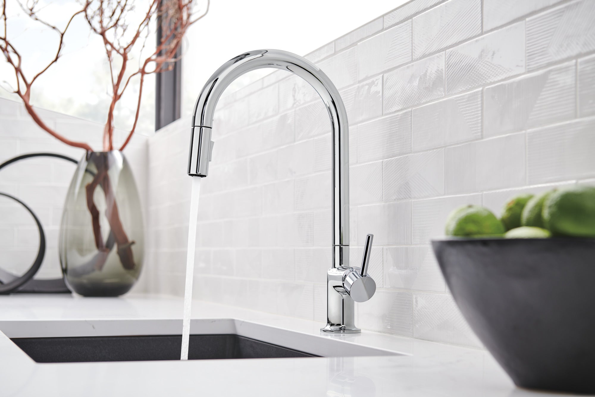 Brizo Odin® Pull-Down Faucet with Arc Spout - Less Handle