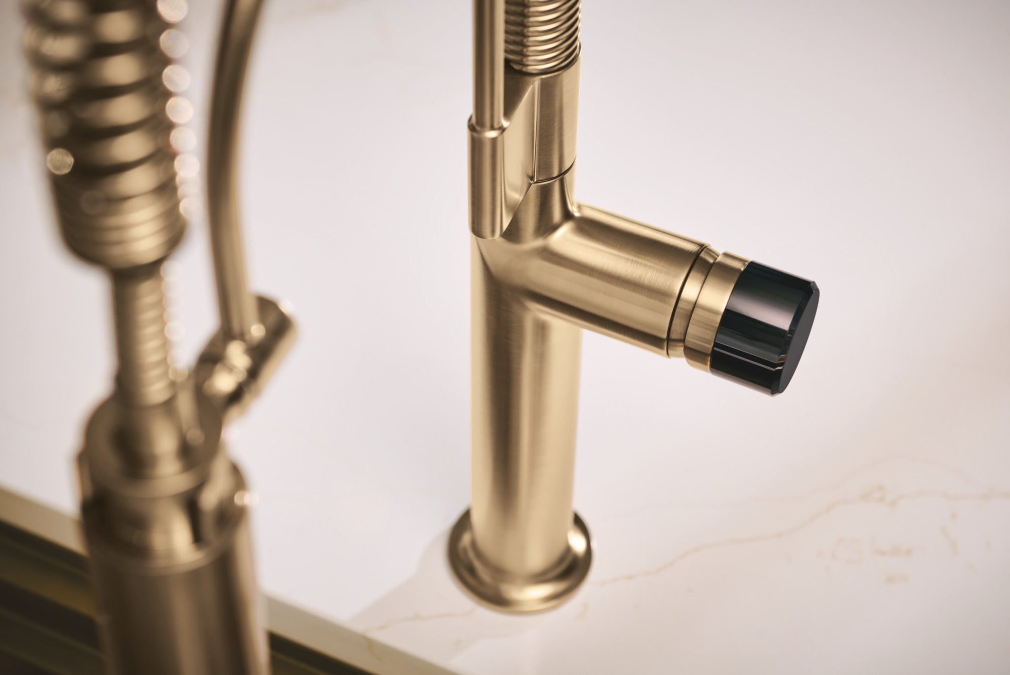 Brizo Odin® Kitchen Faucet Black Crystal Knob Handle Kit