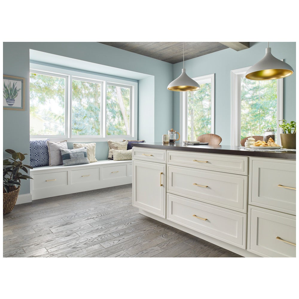 Hardware Resources 32 mm Center-to-Center Satin Nickel Square Sutton Cabinet Bar Pull