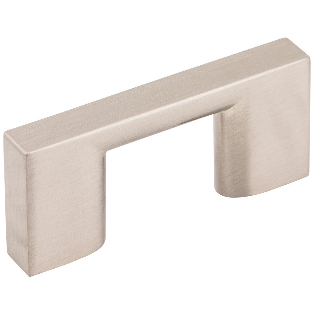 Hardware Resources 32 mm Center-to-Center Satin Nickel Square Sutton Cabinet Bar Pull