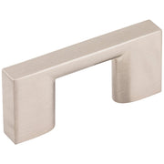 Hardware Resources 32 mm Center-to-Center Satin Nickel Square Sutton Cabinet Bar Pull