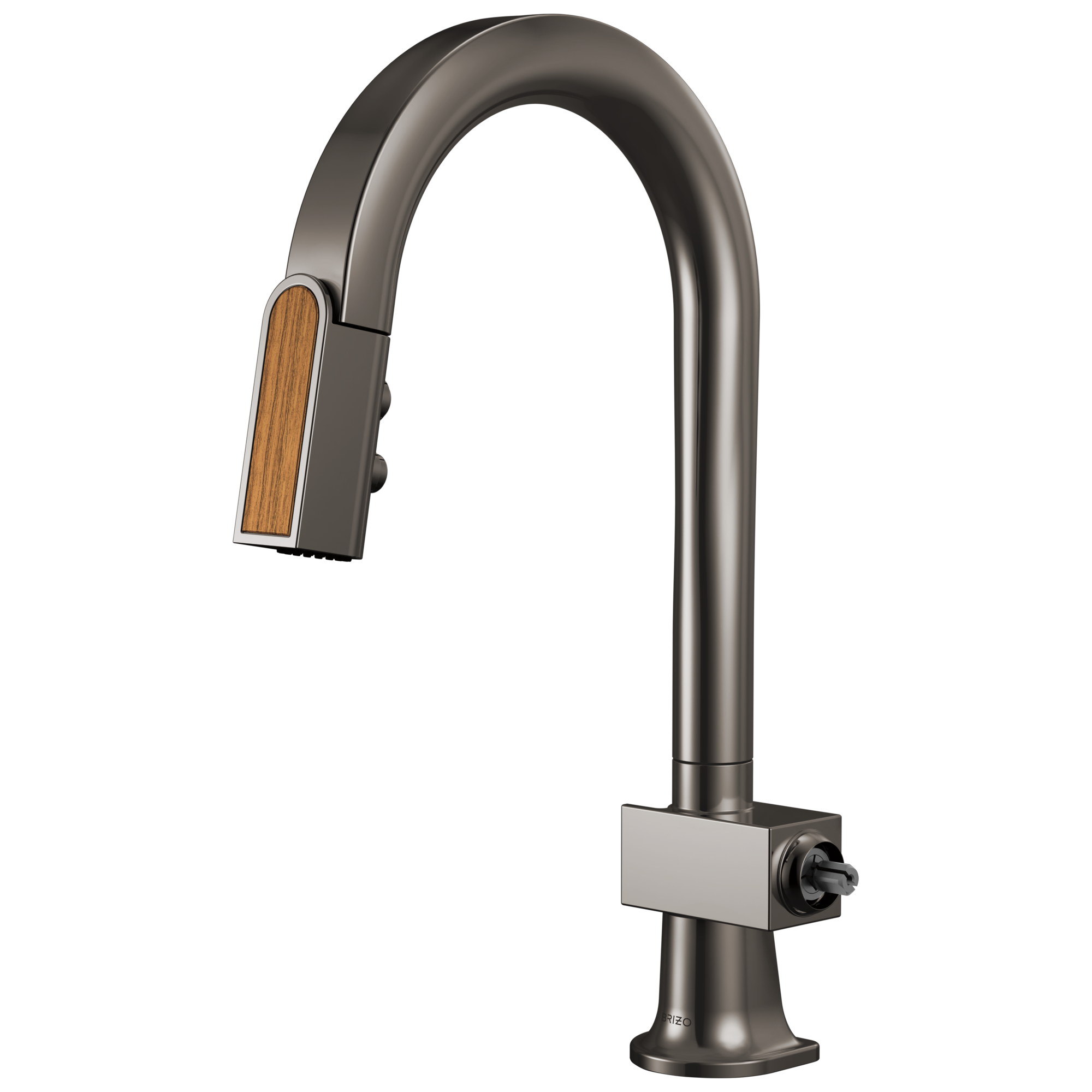 Brizo Frank Lloyd Wright® Pull-Down Prep Faucet with Arc Spout and Wood Wand - Less Handle
