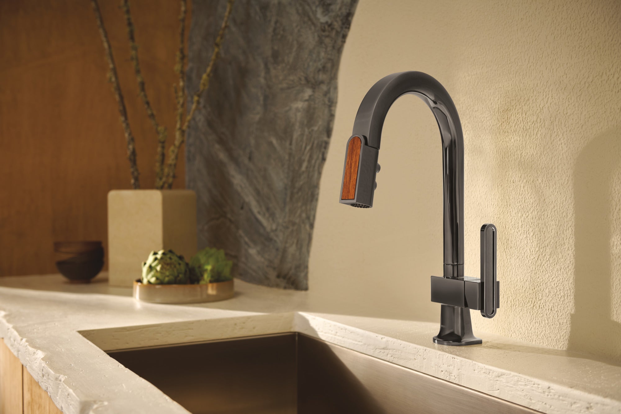 Brizo Frank Lloyd Wright® Pull-Down Kitchen Faucet Arc Lever Handle Kit?