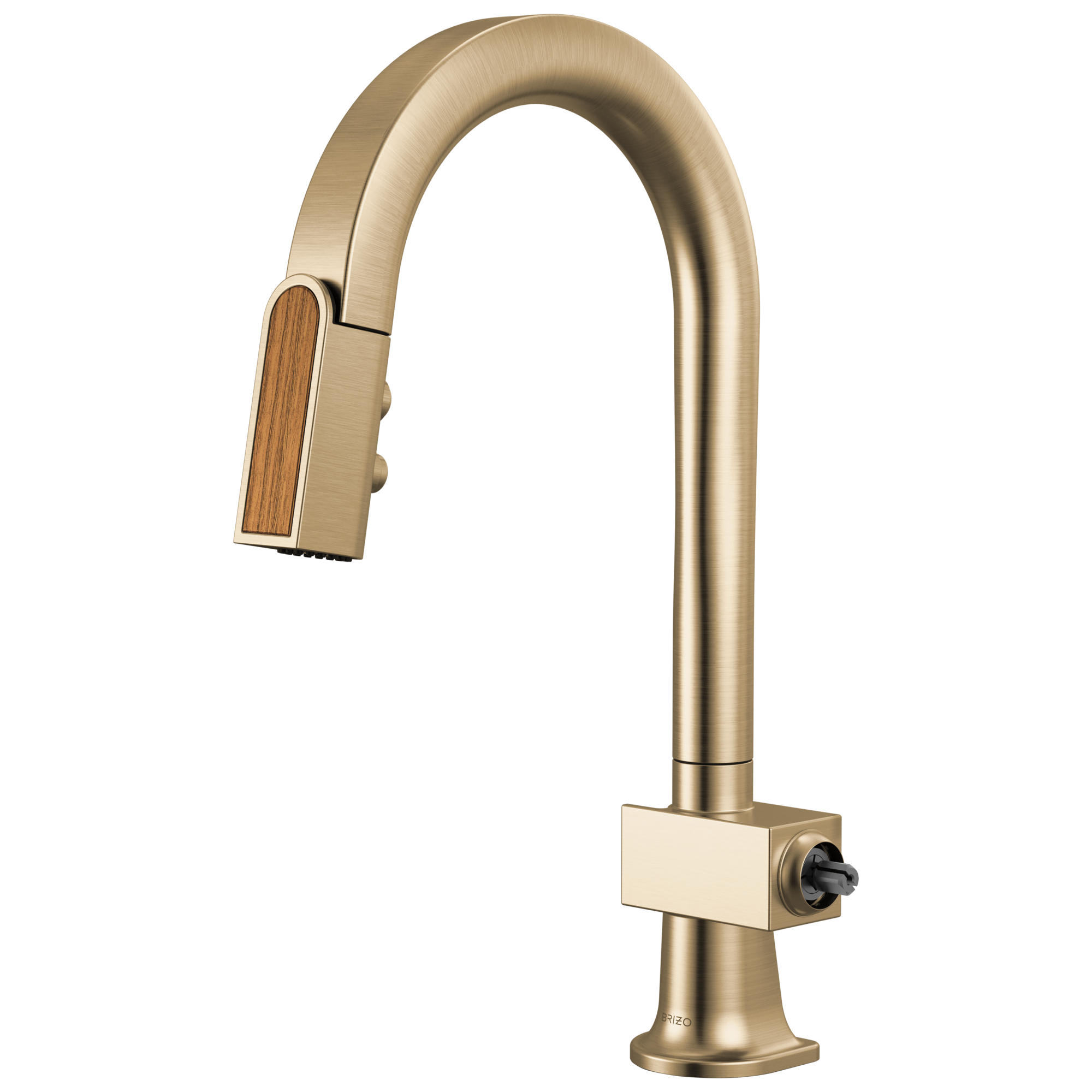 Brizo Frank Lloyd Wright® Pull-Down Prep Faucet with Arc Spout and Wood Wand - Less Handle
