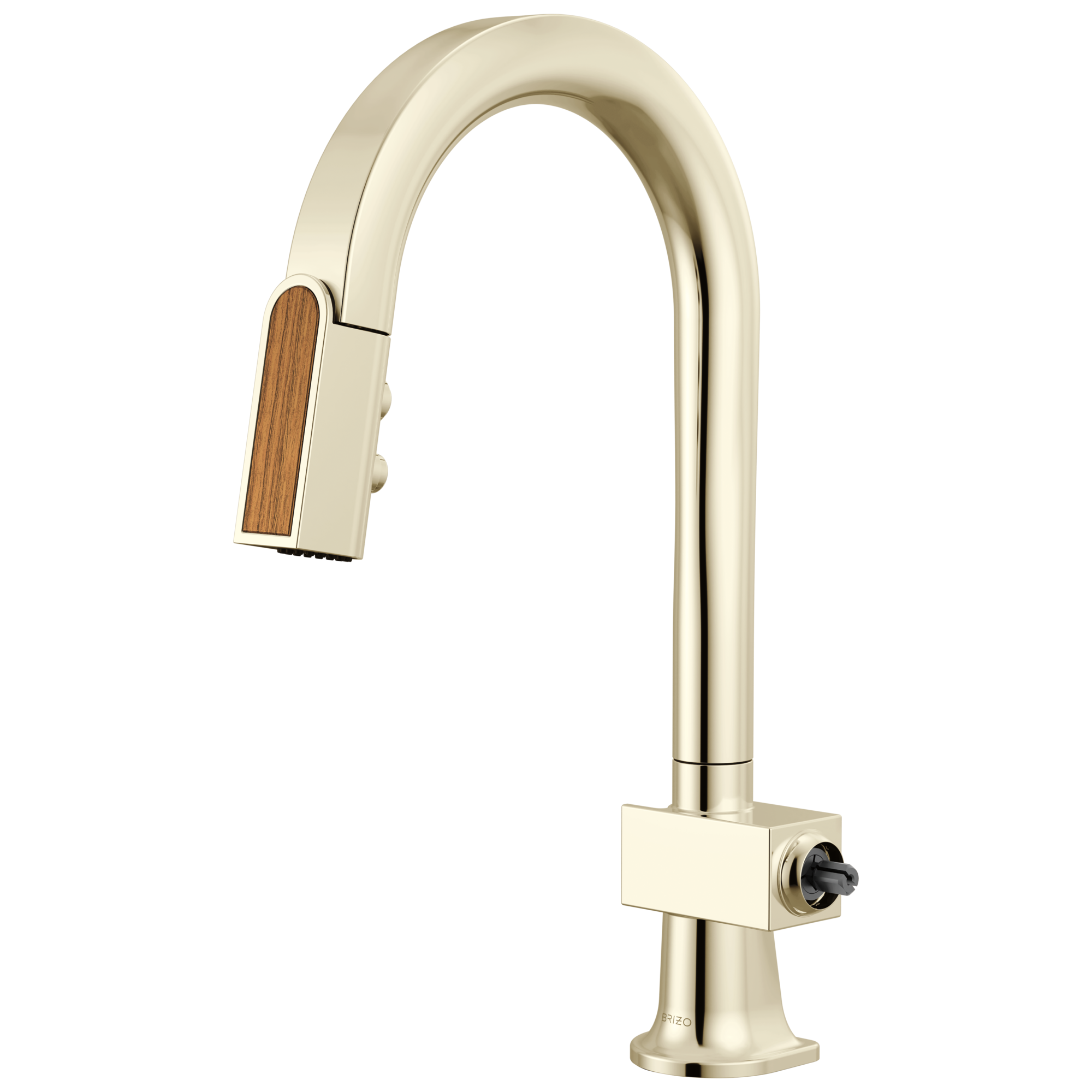 Brizo Frank Lloyd Wright® Pull-Down Prep Faucet with Arc Spout and Wood Wand - Less Handle