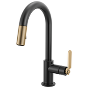 Brizo Litze® Pull-Down Prep Faucet with Arc Spout - Industrial Handle