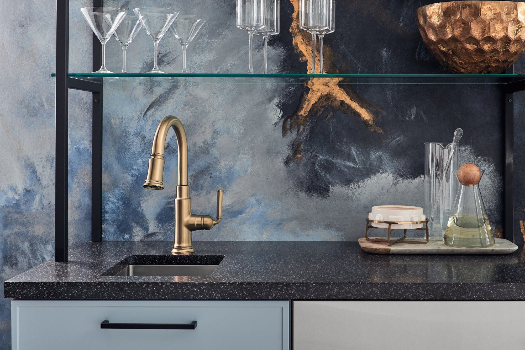 Brizo Rook® Pull-Down Prep Faucet