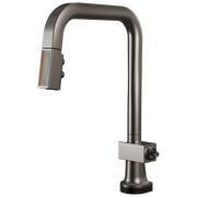 Brizo Frank Lloyd Wright® SmartTouch® Pull-Down Kitchen Faucet with Square Spout and Wood/Concrete Wand - Less Handle