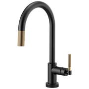 Brizo Litze® SmartTouch® Pull-Down Kitchen Faucet with Arc Spout and Knurled Handle
