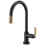 Brizo Litze® SmartTouch® Pull-Down Kitchen Faucet with Arc Spout and Industrial Handle