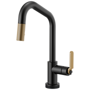 Brizo Litze® SmartTouch® Pull-Down Kitchen Faucet with Angled Spout and Industrial Handle