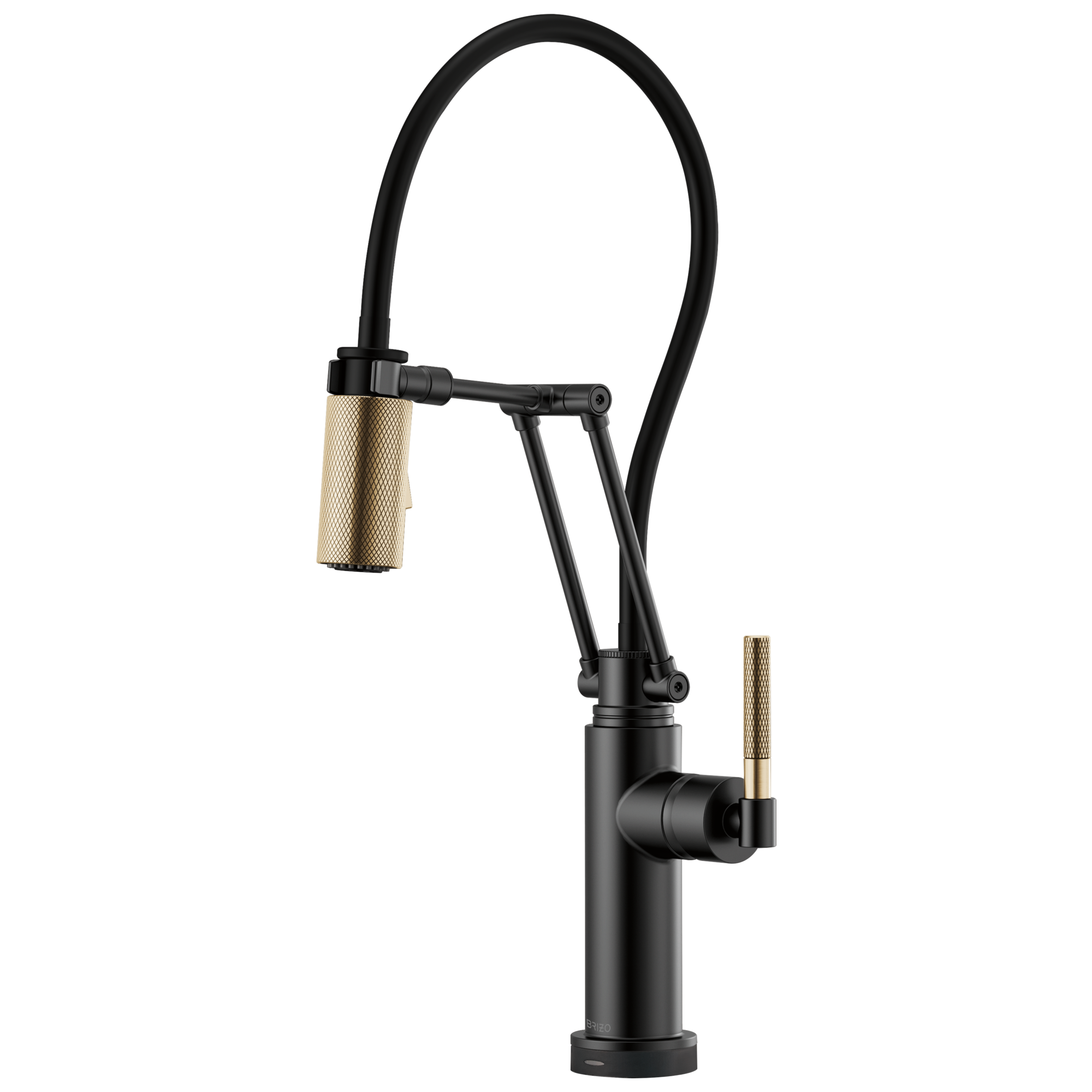 Brizo Litze® SmartTouch® Articulating Kitchen Faucet with Knurled Handle